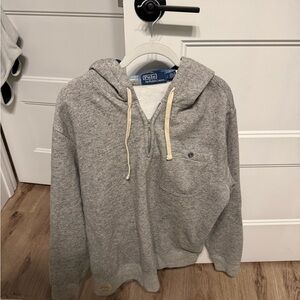 Ralph Lauren Gray Quarter Zip Men's hoodie